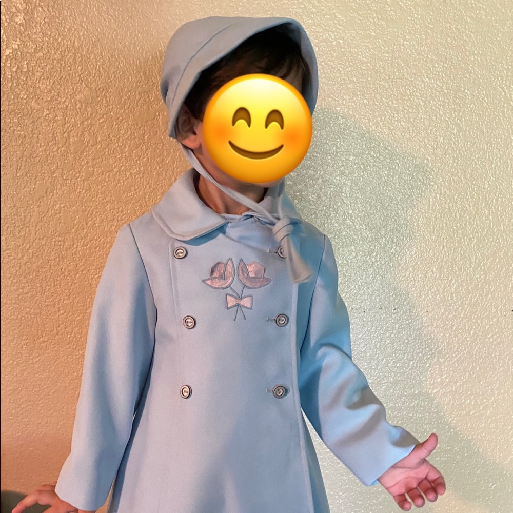 60's Vintage Fashion Rite coat&bonnet 3T
